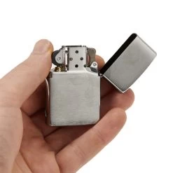 Zippo BENZIN-FEUERZEUG CHROM MATT 8 Zippo BENZIN-FEUERZEUG CHROM MATT -Camping Im Freien 5637185164 c benzinfeuerzeug zippo 24