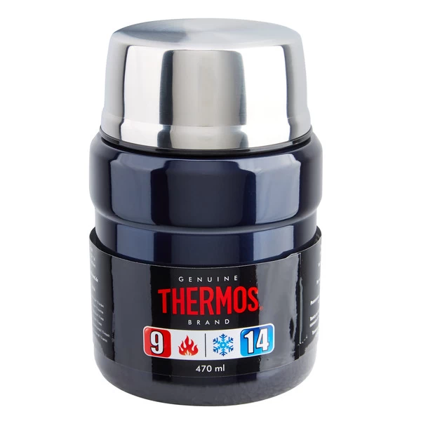 Thermos KING FOOD JAR Thermokanne BLAU 3 Thermos KING FOOD JAR Thermokanne BLAU