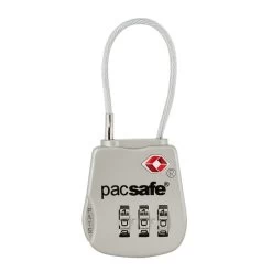 Pacsafe PROSAFE 800 COMBINATION CABLE PADLOCK Gepäcksicherung SILVER